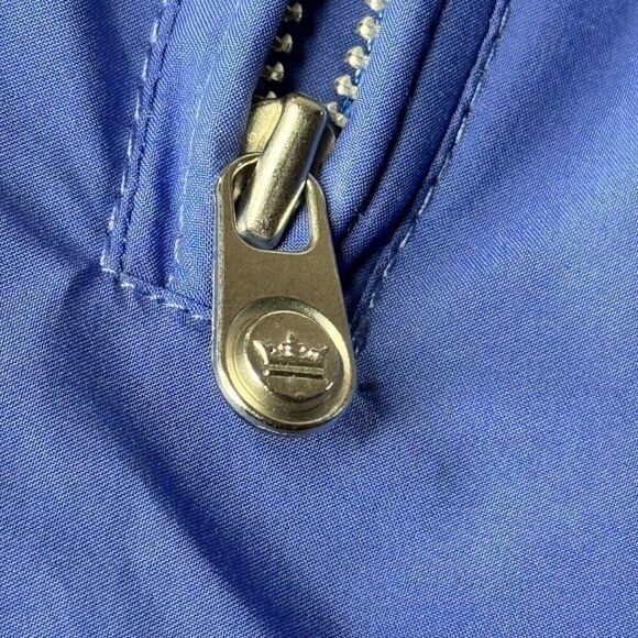 Peter Millar Sz XL Crown Reversible Soft Golf Vest 2-Way Full Zip Gray Blue Mens - Picture 6 of 16